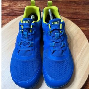 Xero Shoes Prio Neo Blue Lime Green Barefoot Running Shoes Women's 10 Men's 8.5